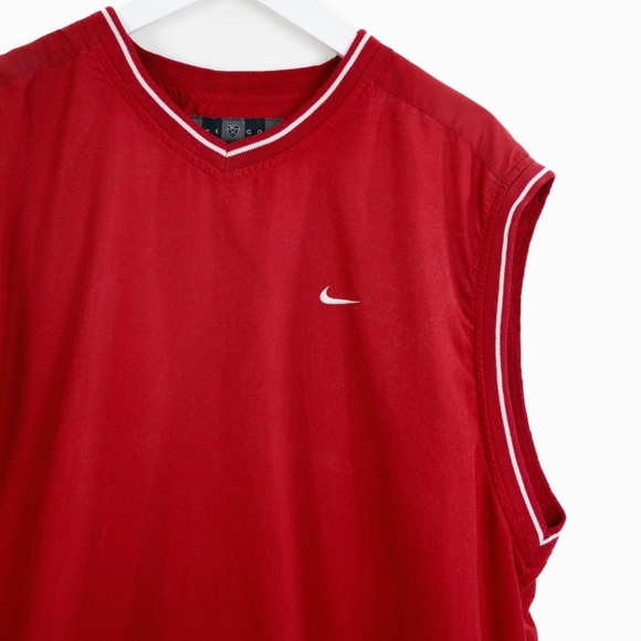 Nike Other - Nike Golf Red Vest with Small Logo (Large)